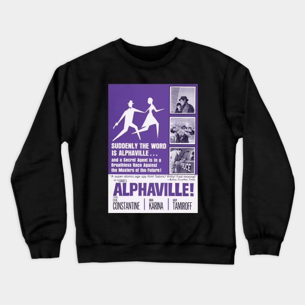 Alphaville (1965) Crewneck Sweatshirt by Scum & Villainy